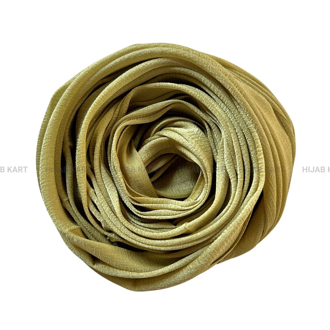 Olive Green- Organza Shimmer Crepe Hijab