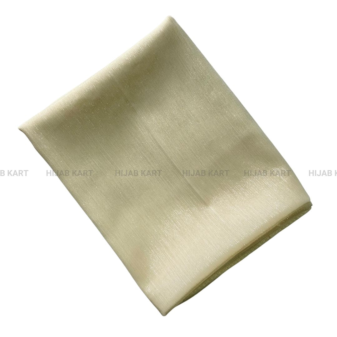 Pearl Yellow - Luxe Metallic Shimmer Georgette Hijab