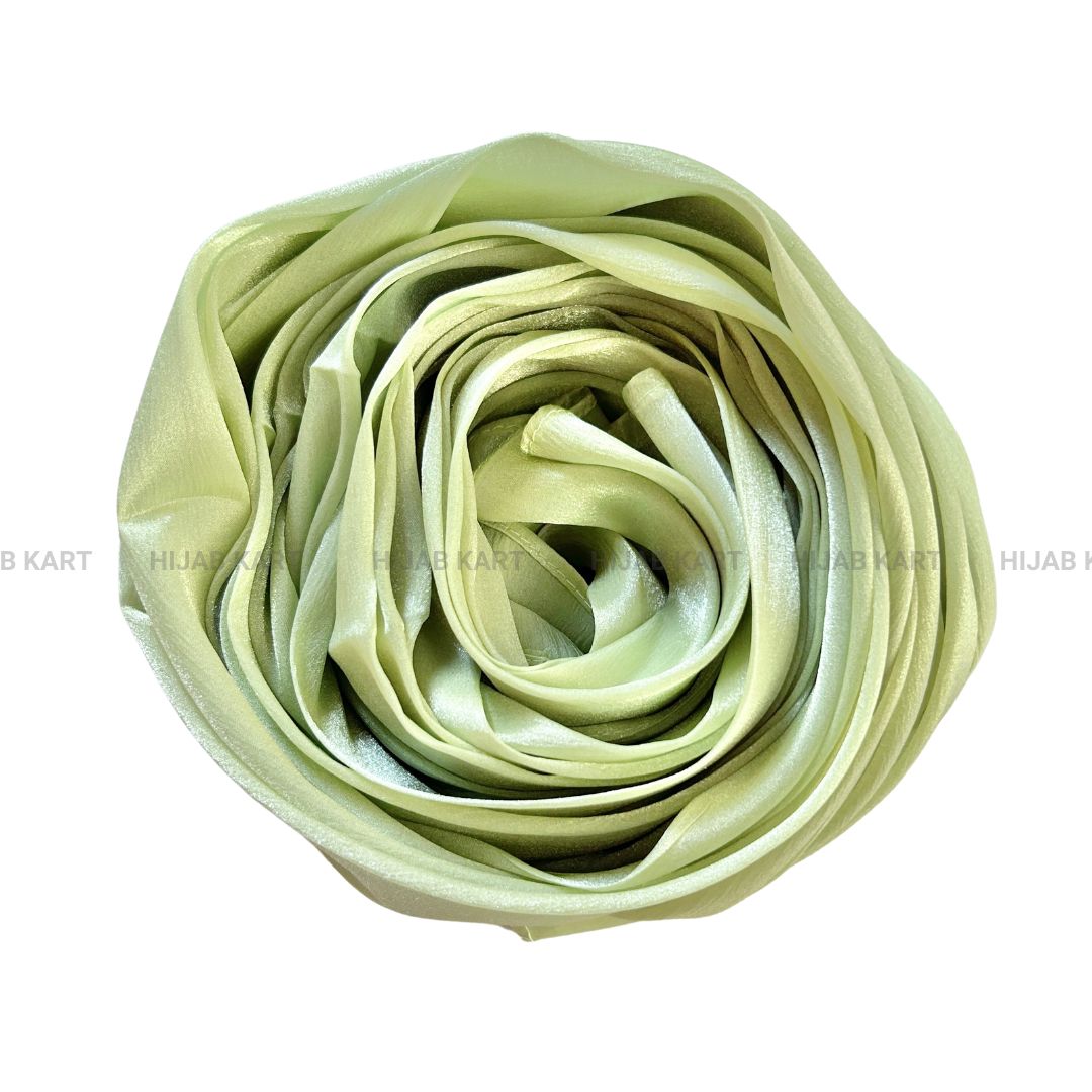 Pista Green- Organza Shimmer Crepe Hijab