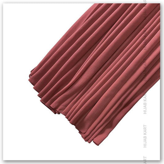 Premium Malaysian Georgette Hijab- Coral Blush
