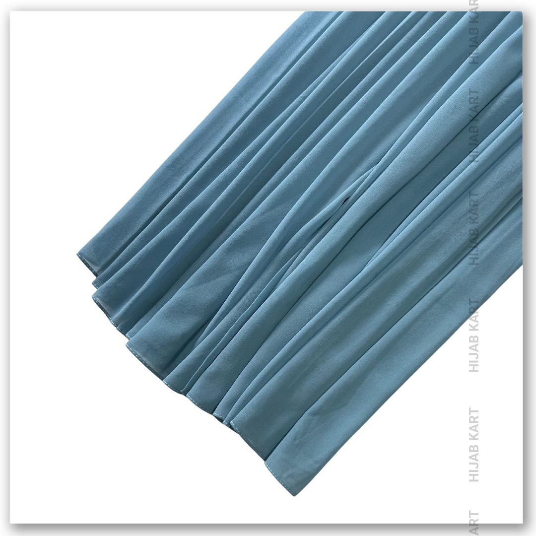 Premium Malaysian Georgette Hijab- Baby Blue