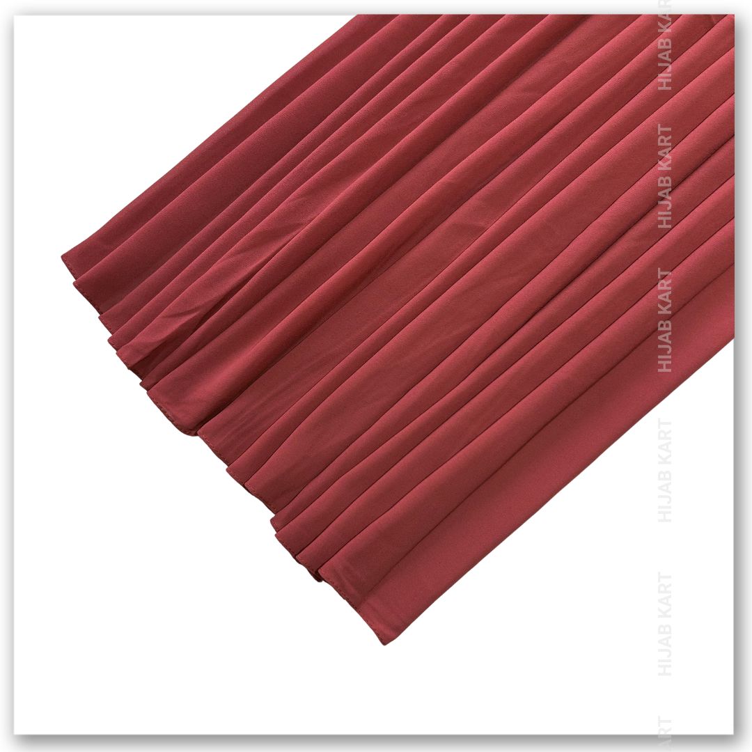 Premium Malaysian Georgette Hijab- Desert Coral