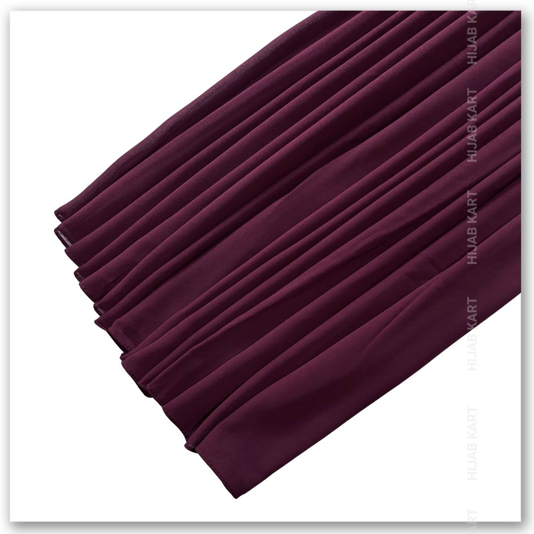 Premium Malaysian Georgette Hijab- Plum