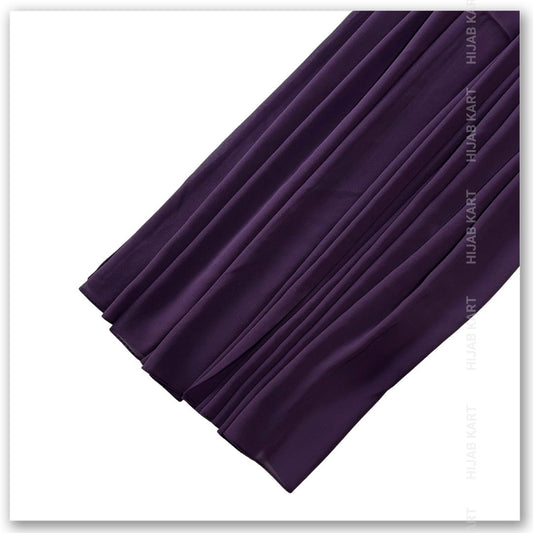Premium Malaysian Georgette Hijab- Light Eggplant