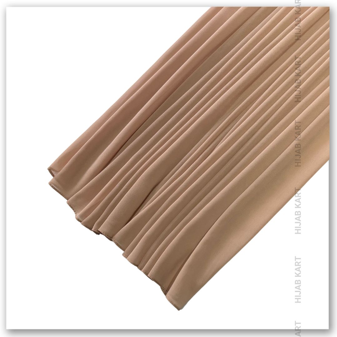 Premium Malaysian Georgette Hijab- Peach