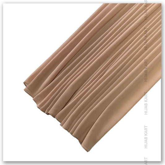 Premium Malaysian Georgette Hijab- Peach