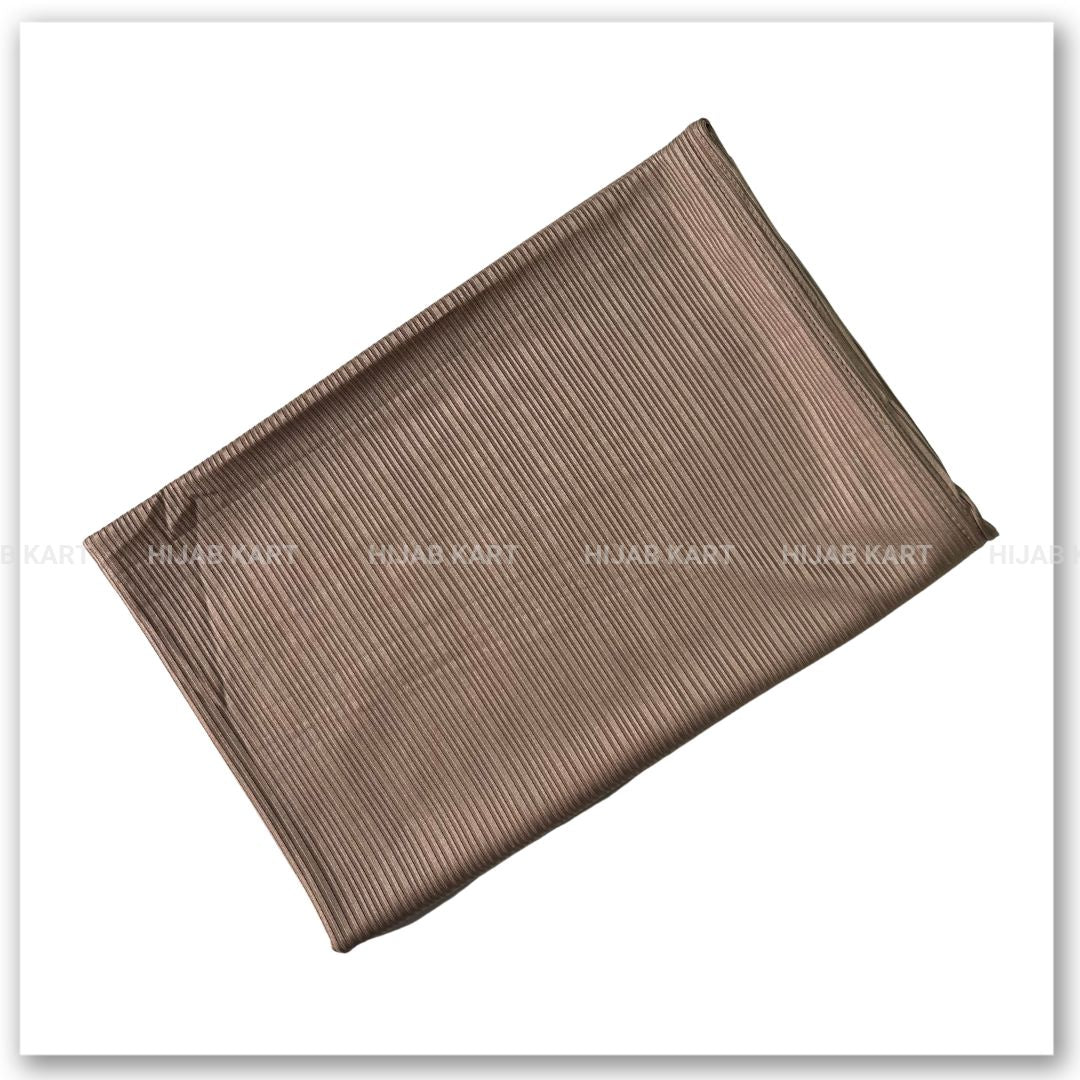 Nude Brown - Premium Ribbed Jersey Hijab