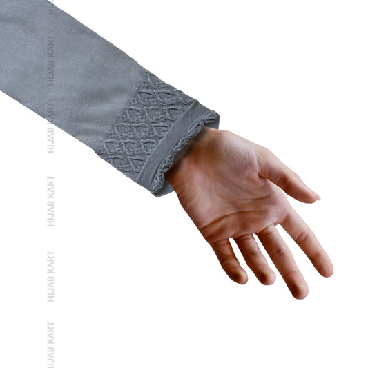 Bluish Grey- Stretchable Arm Sleeves Extender