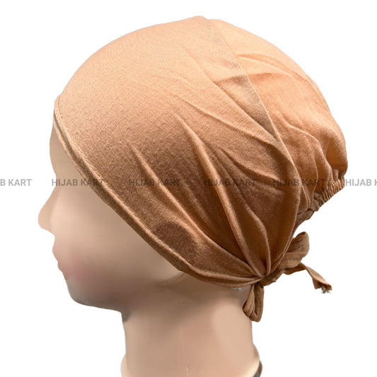 Tie-back Hijab Cap- Desert Sand