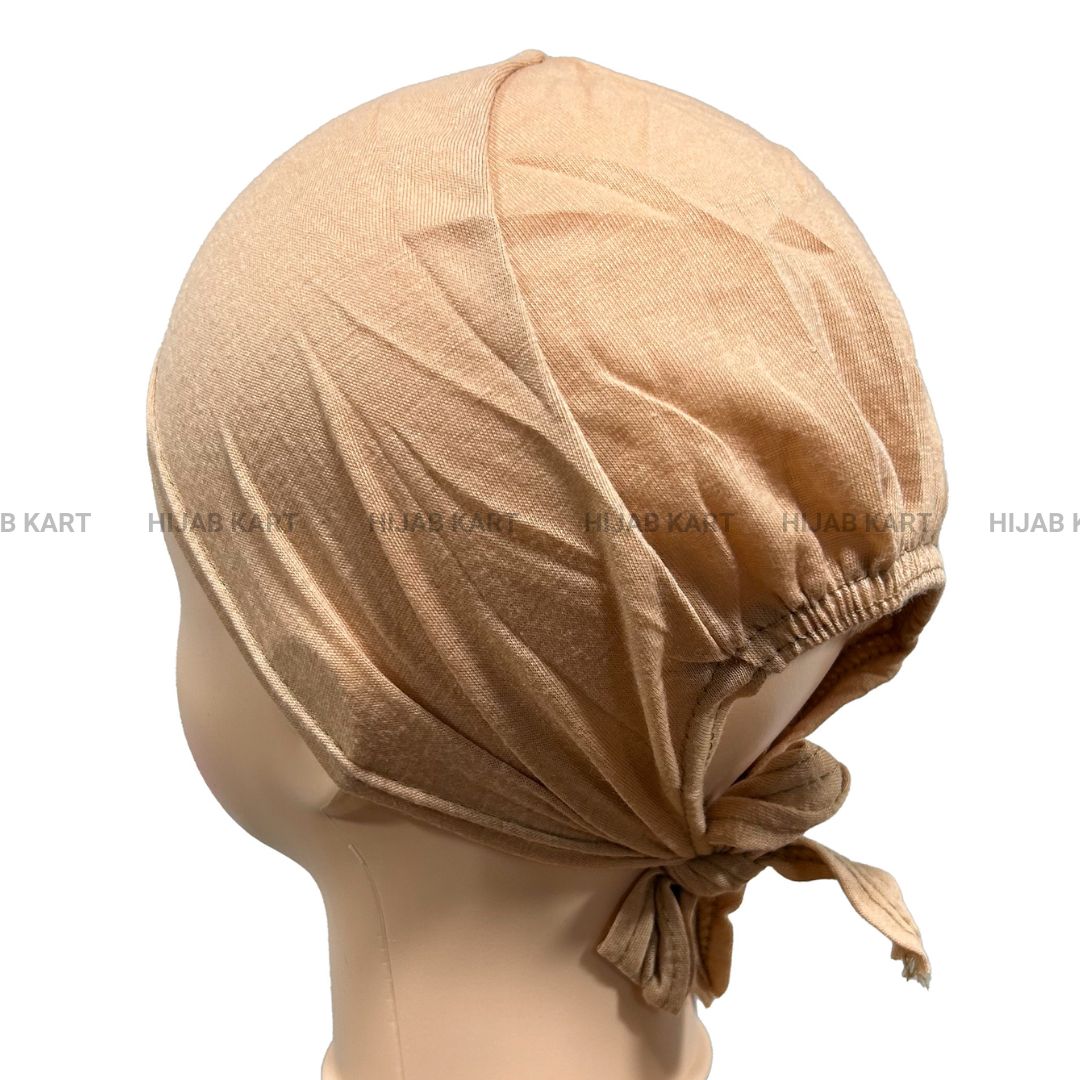 Tie-back Hijab Cap- Desert Sand