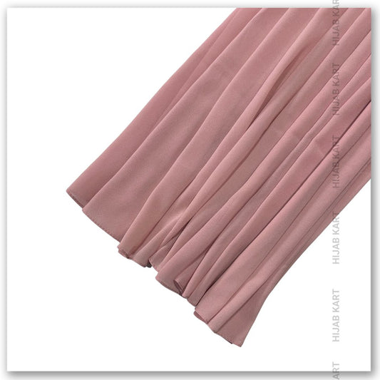Premium Malaysian Georgette Hijab- Pale Pink