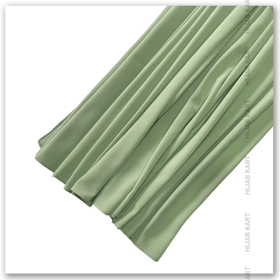 Pista Green- Premium Malaysian Georgette Hijab
