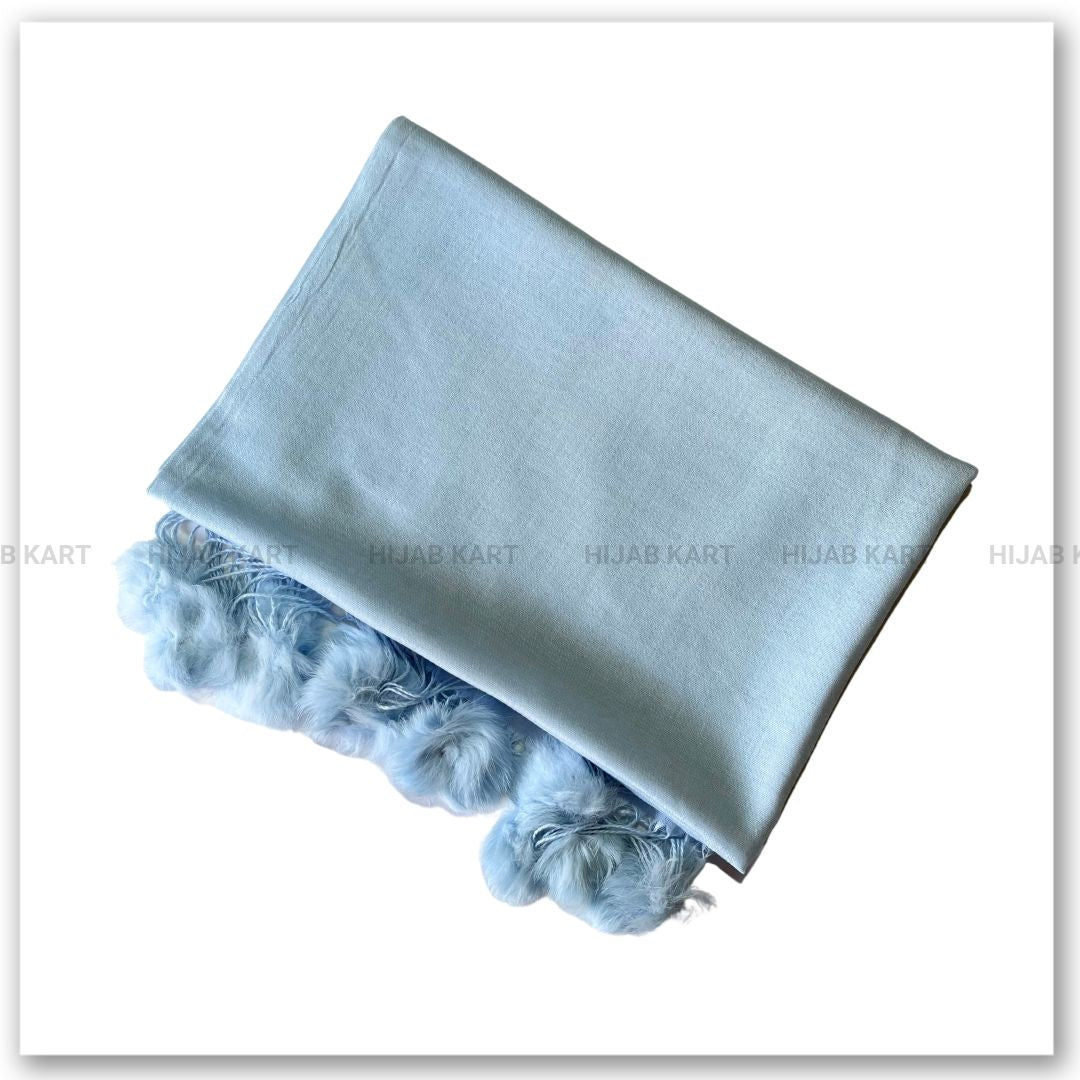 Cotton Puffy Faux Hijab