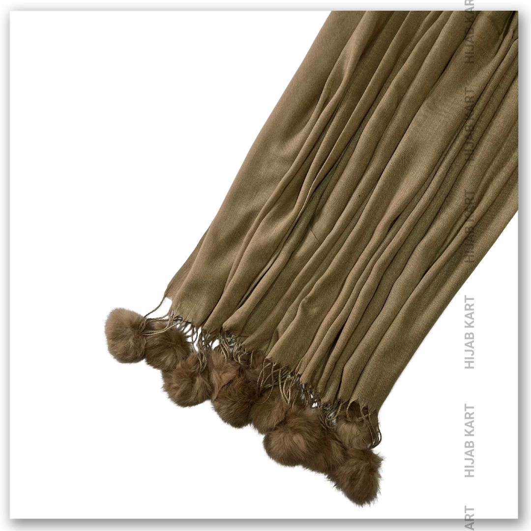 Cotton Puffy Faux Hijab