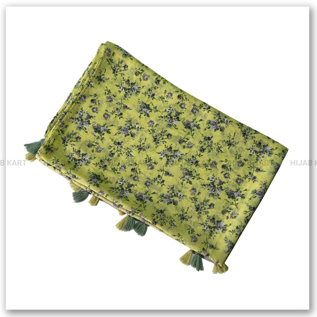 Summer Floral Chiffon Hijab