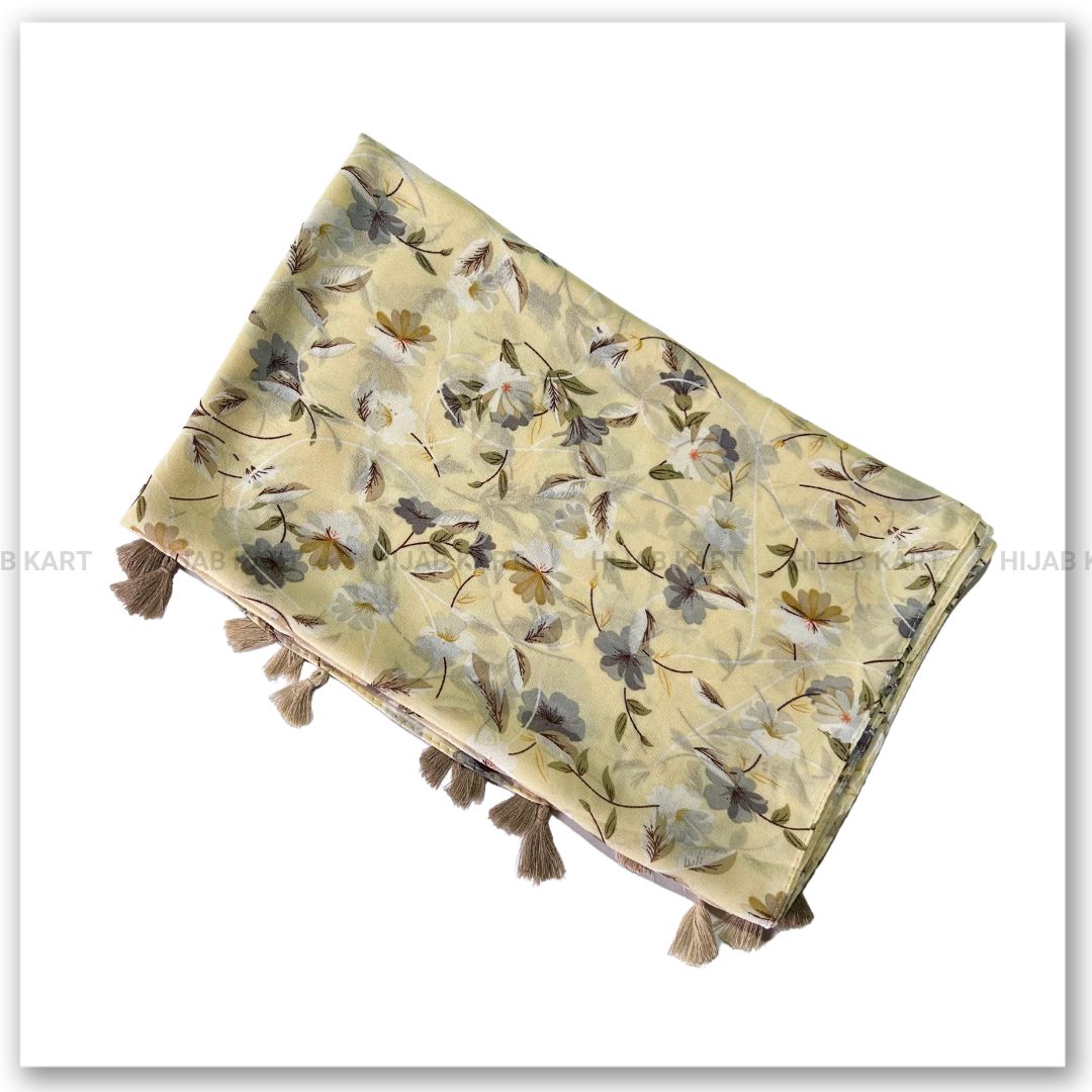 Summer Floral Chiffon Hijab