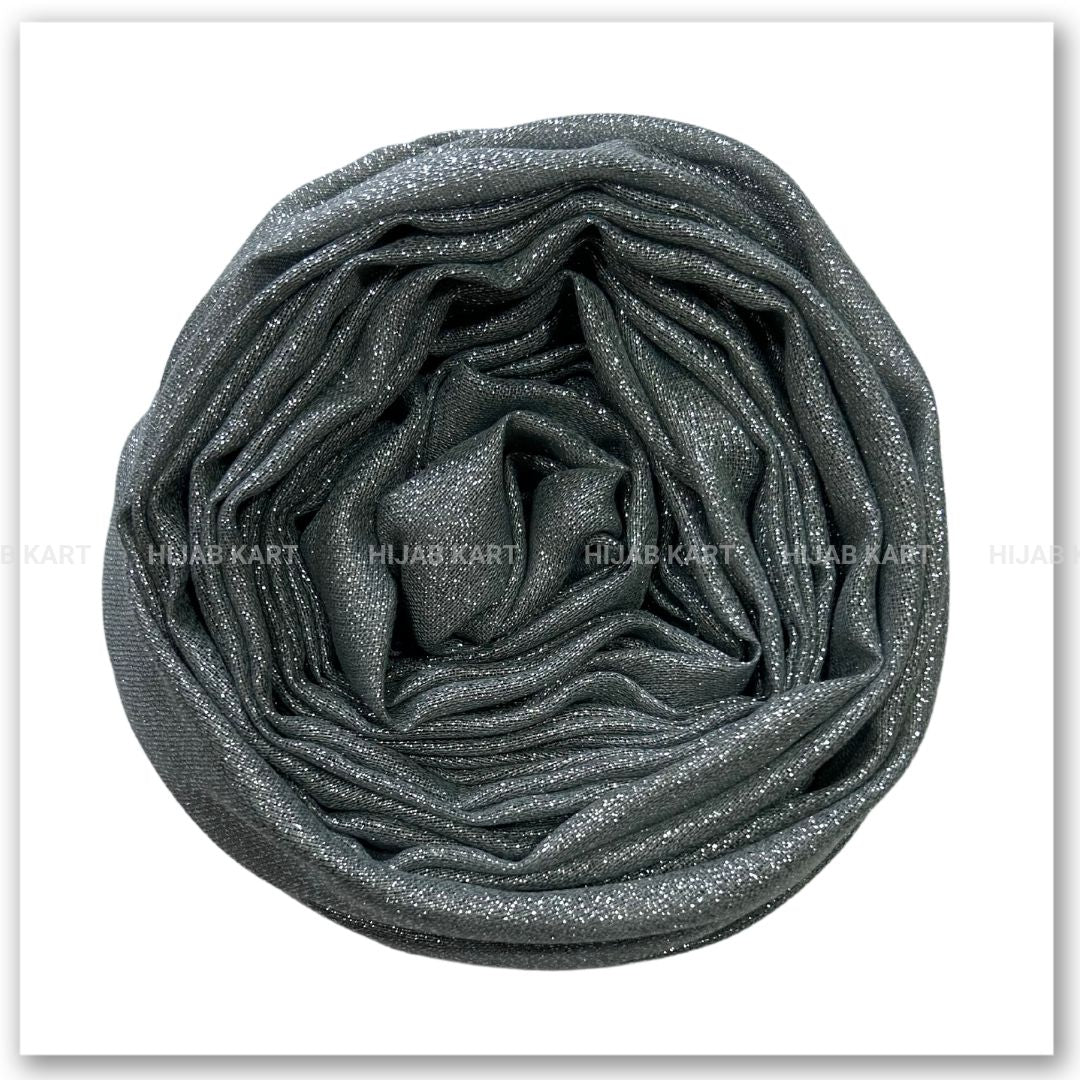 Green Cotton Shimmer Hijab | Party & Wedding Wear Cotton Hijab | Summer Hijab