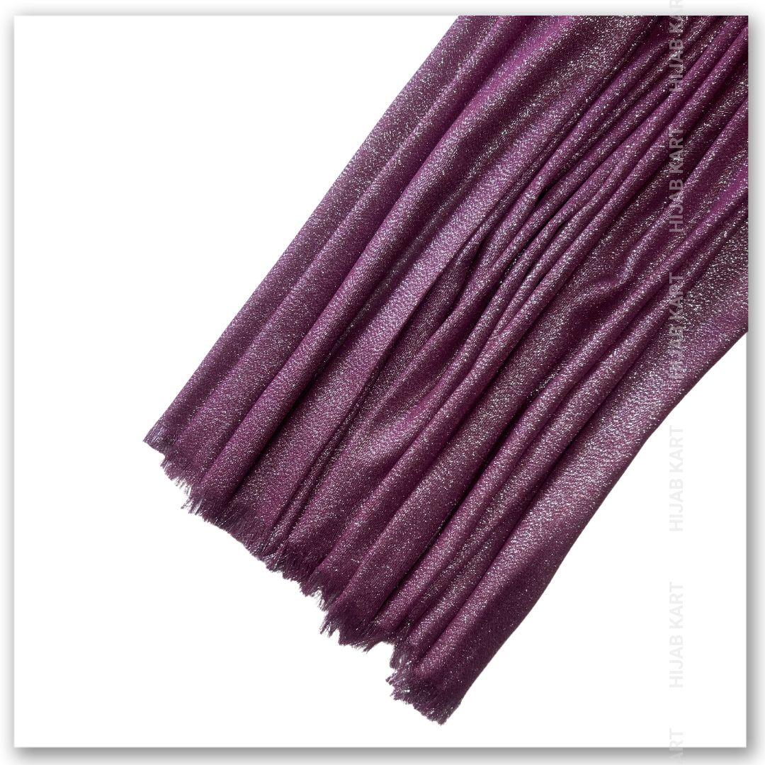 Pink Cotton Shimmer Hijab | Party & Wedding Wear Cotton Hijab | Summer Hijab