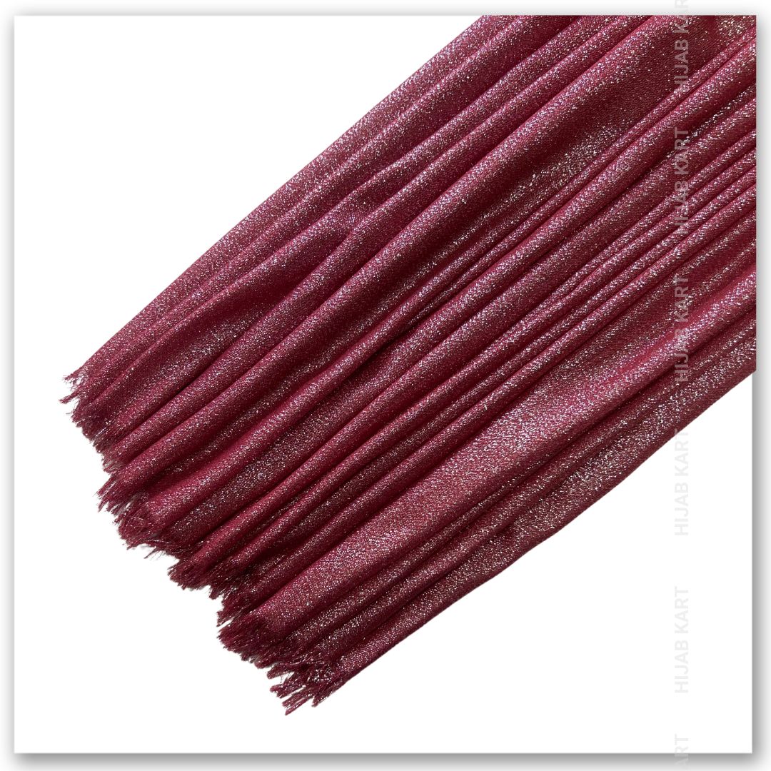 Red Cotton Shimmer Hijab | Party & Wedding Wear Cotton Hijab | Summer Hijab
