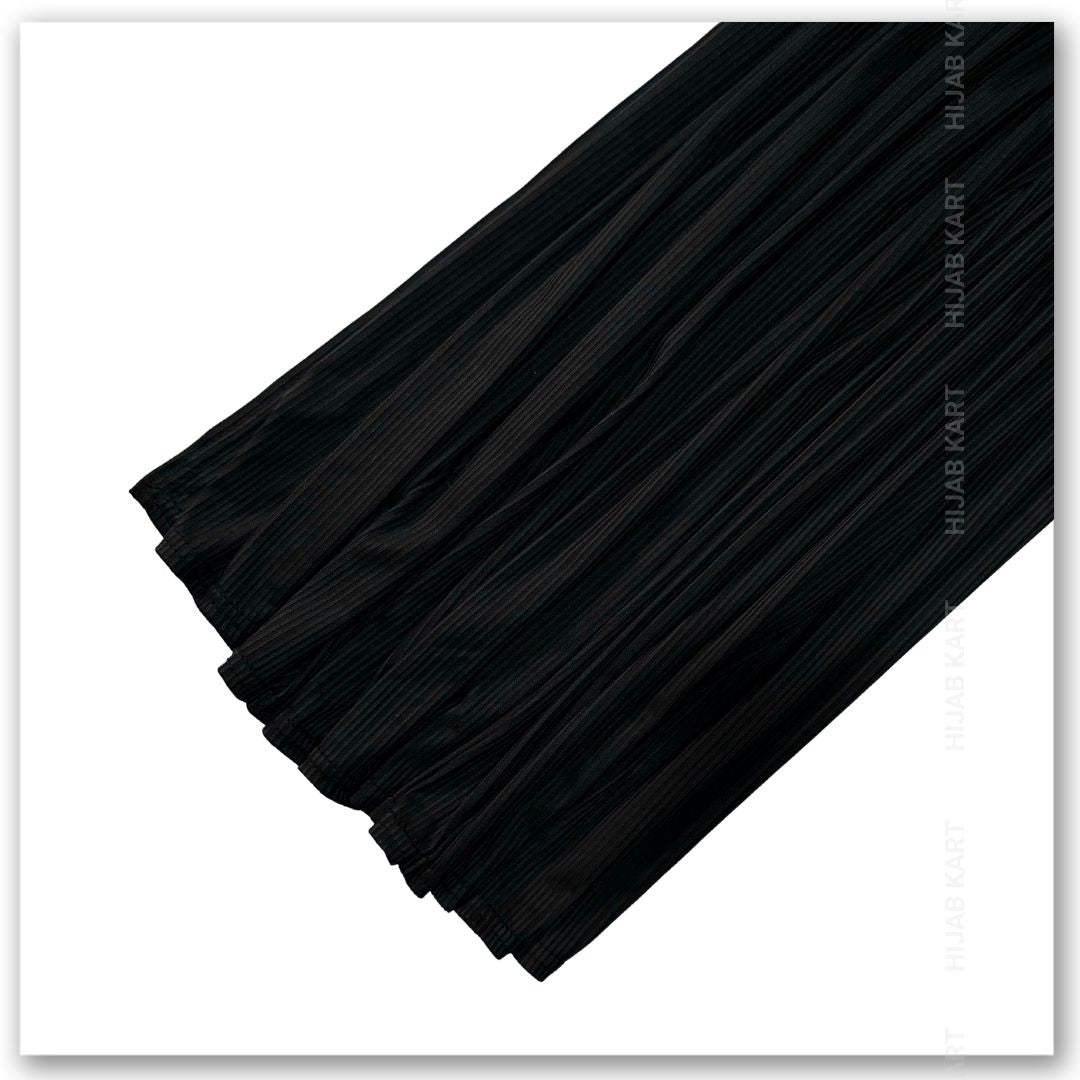 Black - Premium Ribbed Jersey Hijab