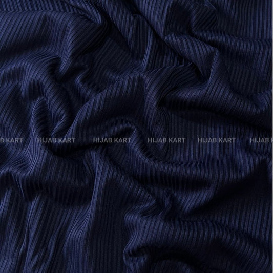 Navy Blue - Premium Ribbed Jersey Hijab
