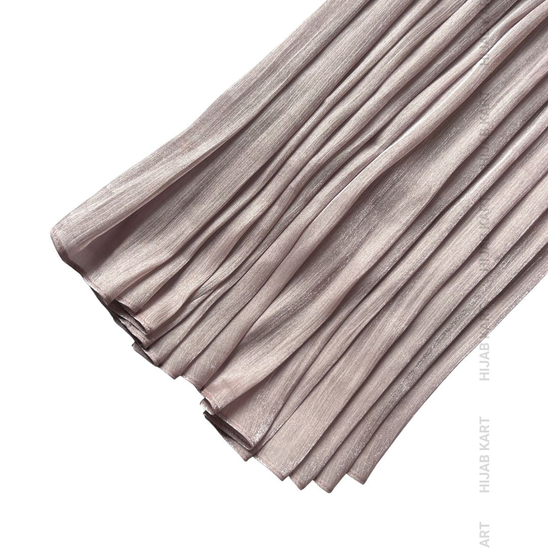 Dusty Pink- Flowy Organza Shimmer Hijab