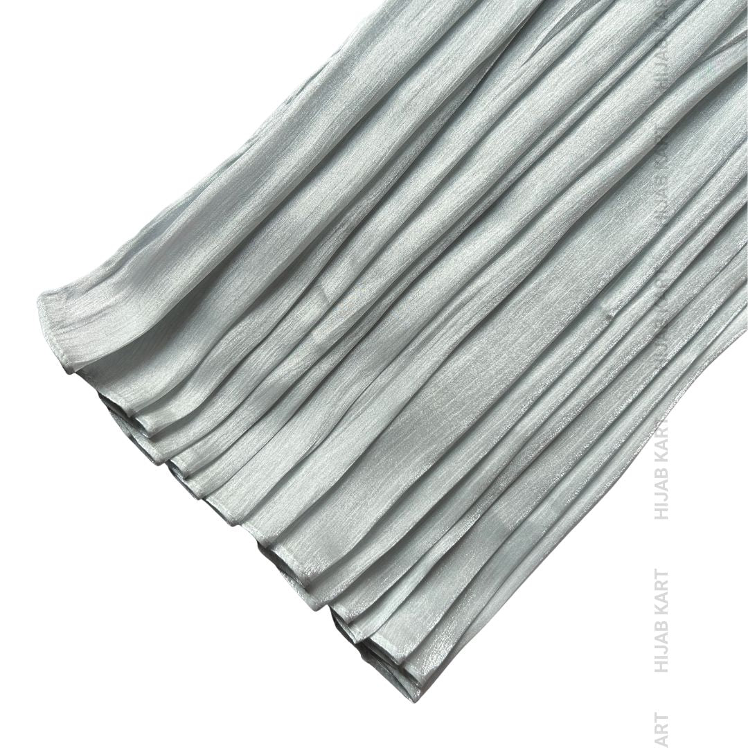 Pale Blue- Flowy Organza Shimmer Hijab