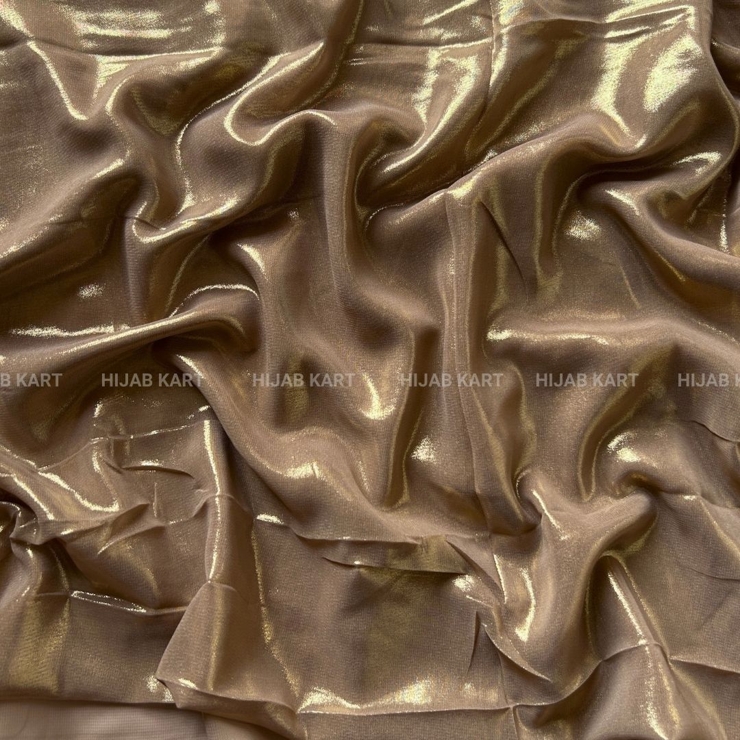 Bronze Gold- Shimmer Luxe Chiffon Hijab