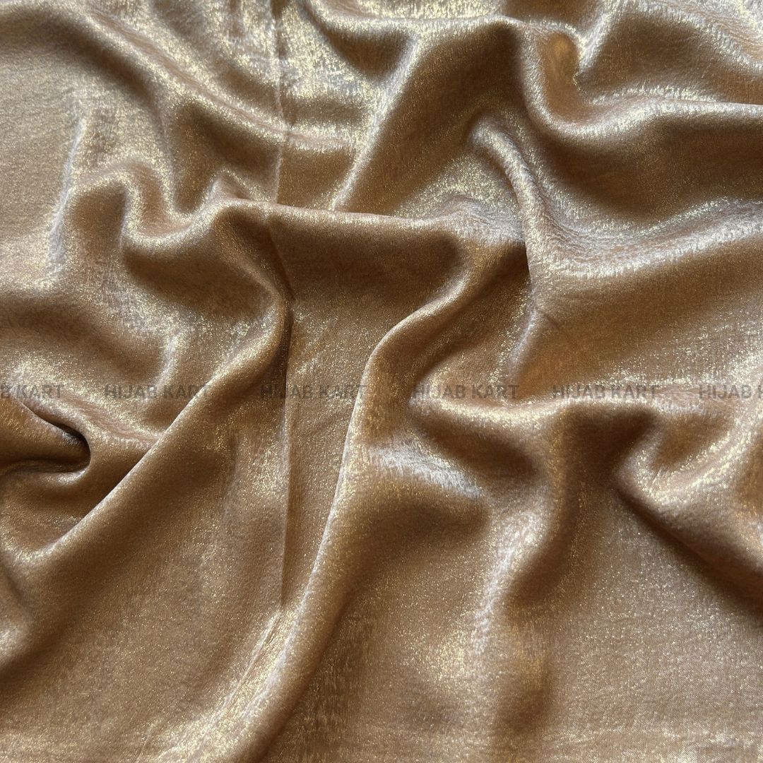 Antique Gold- Shimmer Dust Georgette Hijab