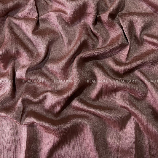 Rosewood- Shimmer Crepe Tissue Hijab