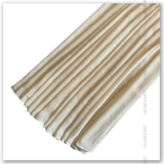 Premium Malaysian Georgette Hijab- Cream