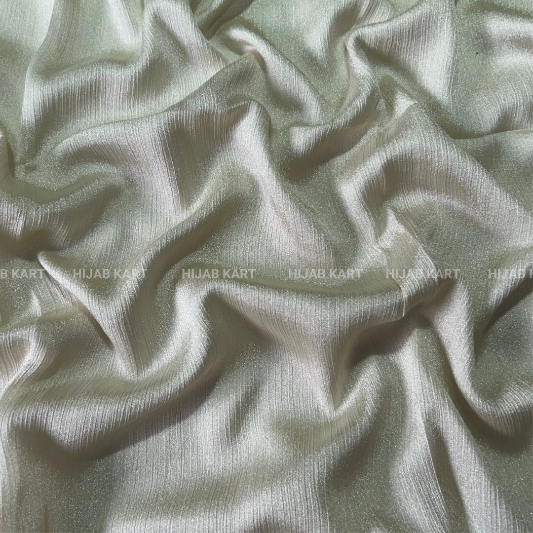 Celery Ice- Shimmer Crepe Tissue Hijab