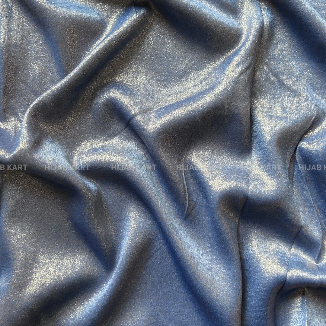 Bluish Grey- Shimmer Dust Georgette Hijab
