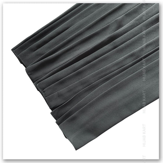Charcoal Grey- Premium Malaysian Georgette Hijab