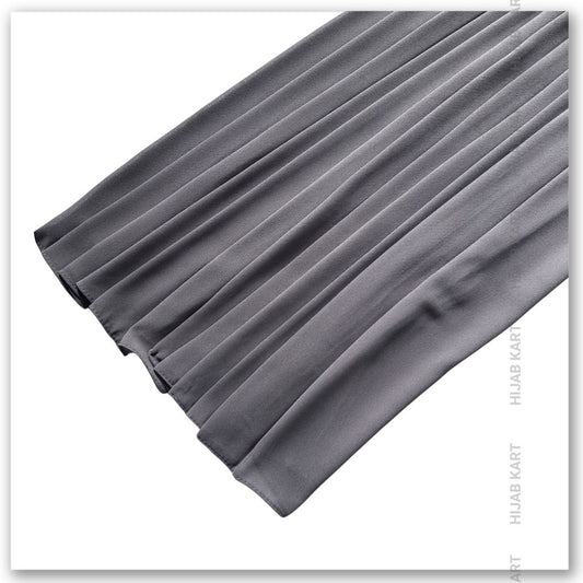Fossil Grey- Premium Malaysian Georgette Hijab