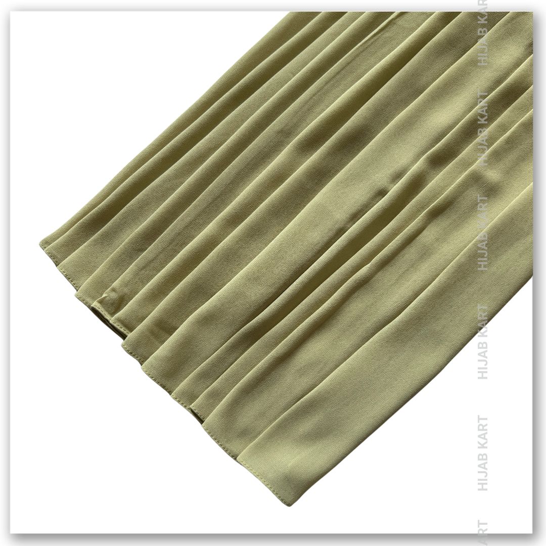Pale Olive- Premium Malaysian Georgette Hijab