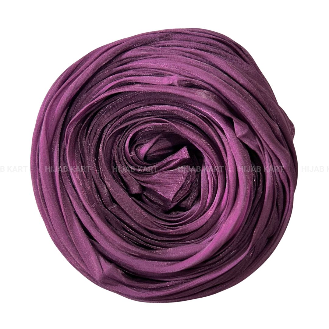 Grape- Flowy Organza Shimmer Hijab