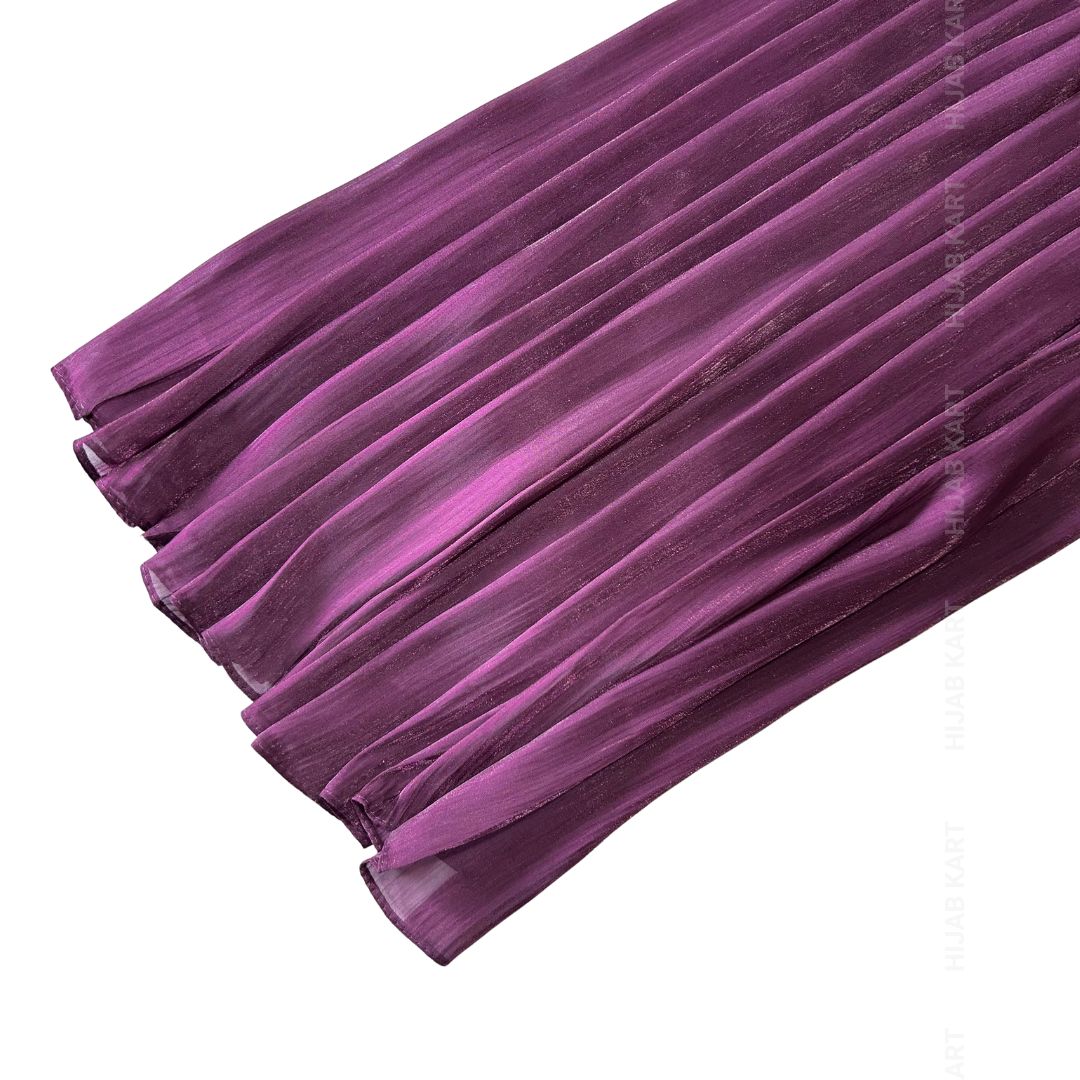 Grape- Flowy Organza Shimmer Hijab