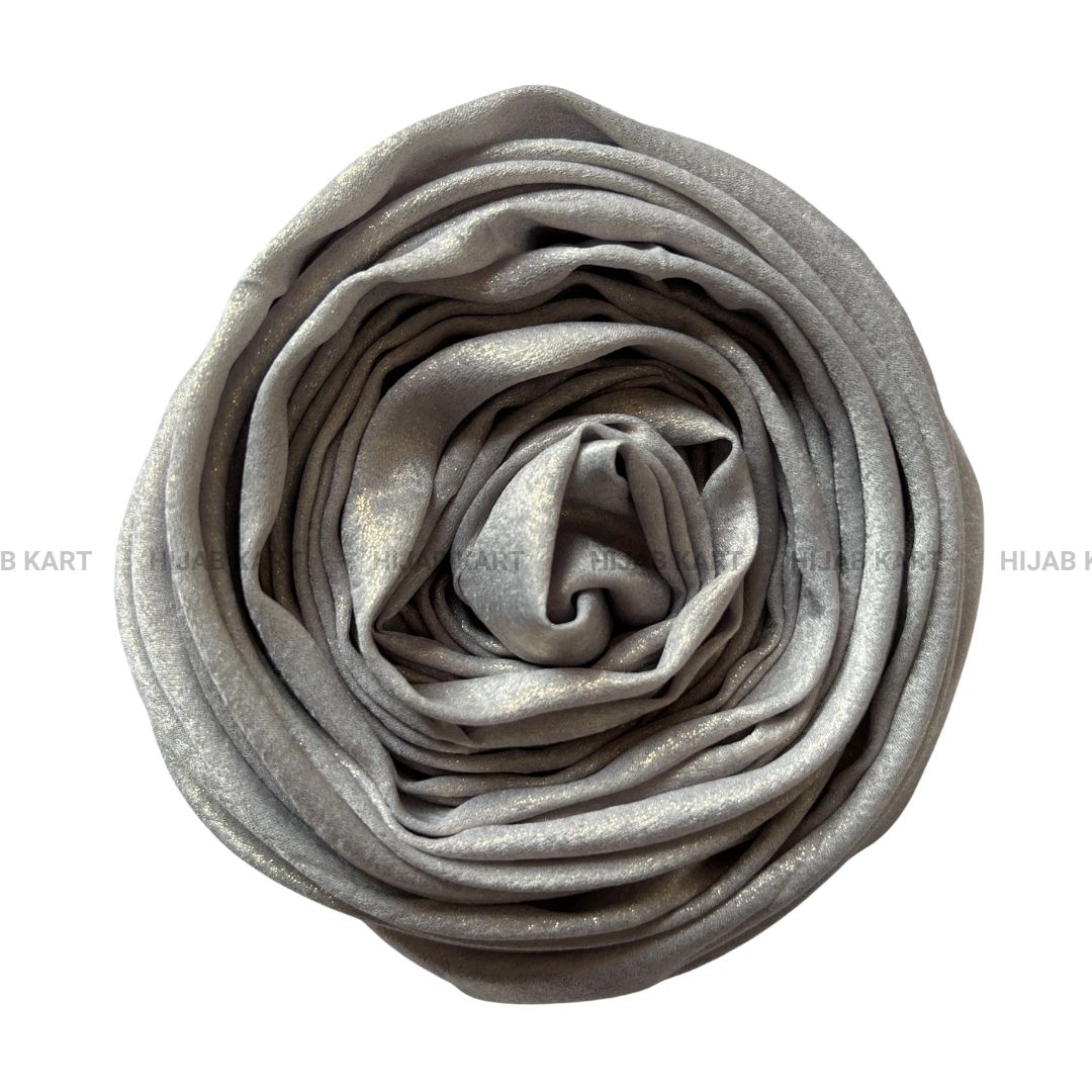 Silver Pearl- Shimmer Dust Georgette Hijab