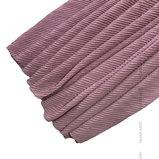 Pink- Luxe Cotton Pleated Shimmer Hijab