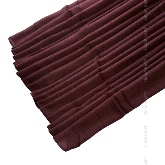 Vintage Maroon-Premium Solid Cotton Hijab