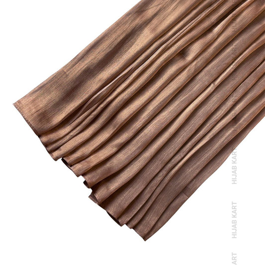 Copper- Flowy Organza Shimmer Hijab