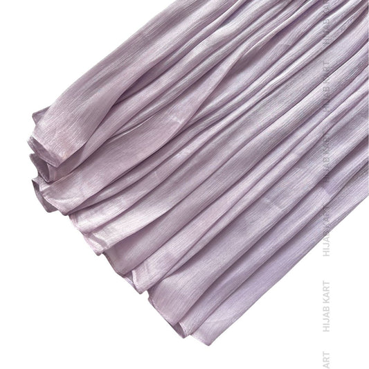 Lilac- Flowy Organza Shimmer Hijab