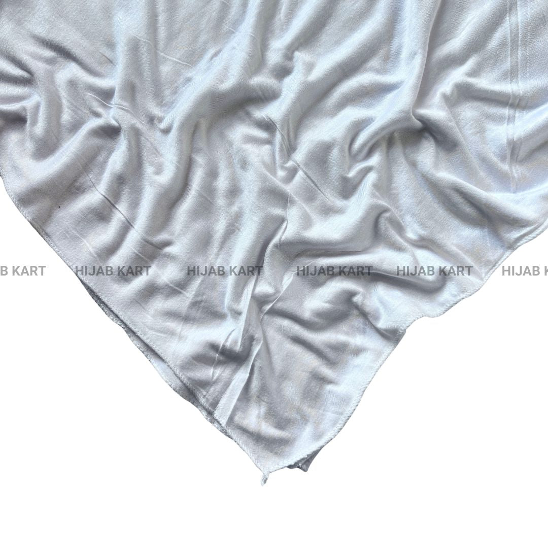 Frost White- Premium Modal Classic Jersey Hijab