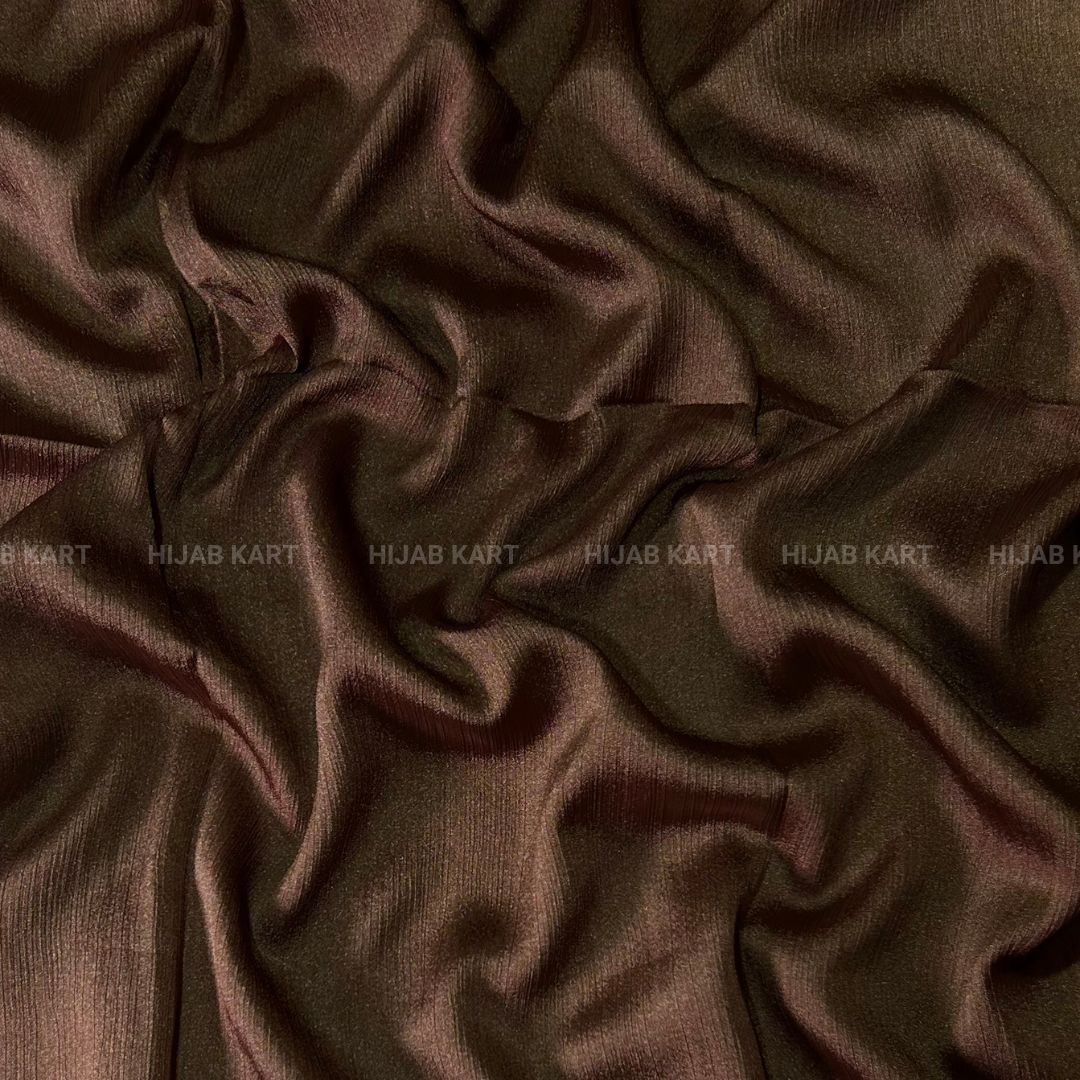 Copper Brown- Shimmer Crepe Tissue Hijab