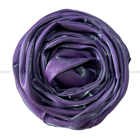 Pleasant Purple- 3D Satin Hijab