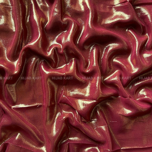 Maroon Red- Shimmer Luxe Chiffon Hijab