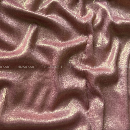 Dusty Rose Pink- Shimmer Dust Georgette Hijab
