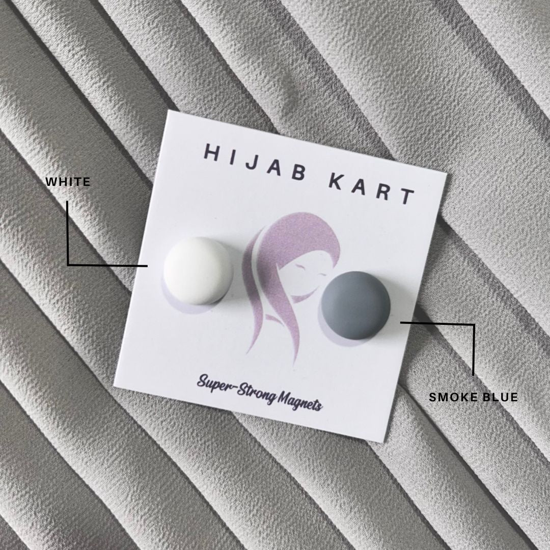 Super Strong Magnet Hijab Pins- Matte Round (Set of 2)