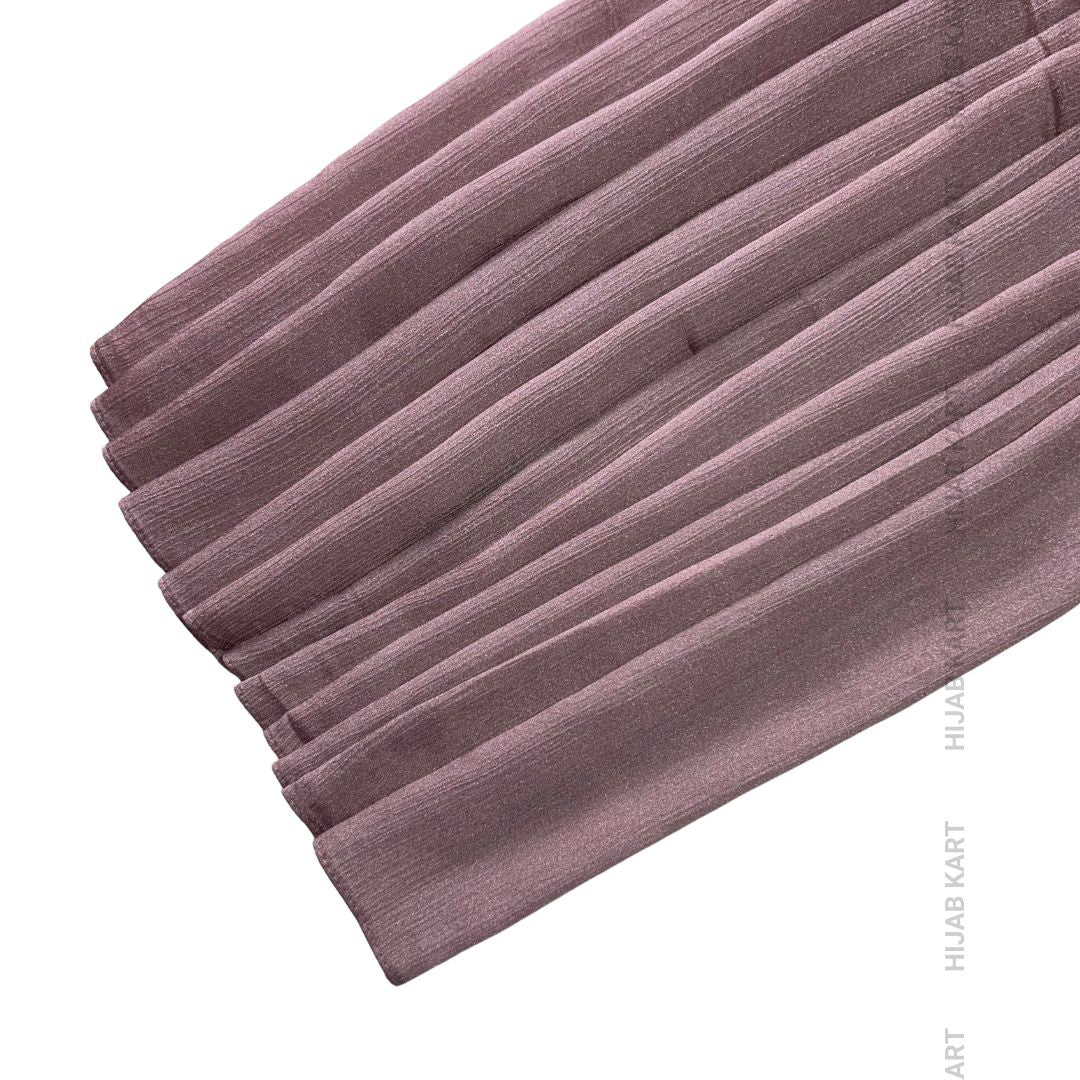 Dusty Pink- Shimmer Crepe Tissue Hijab